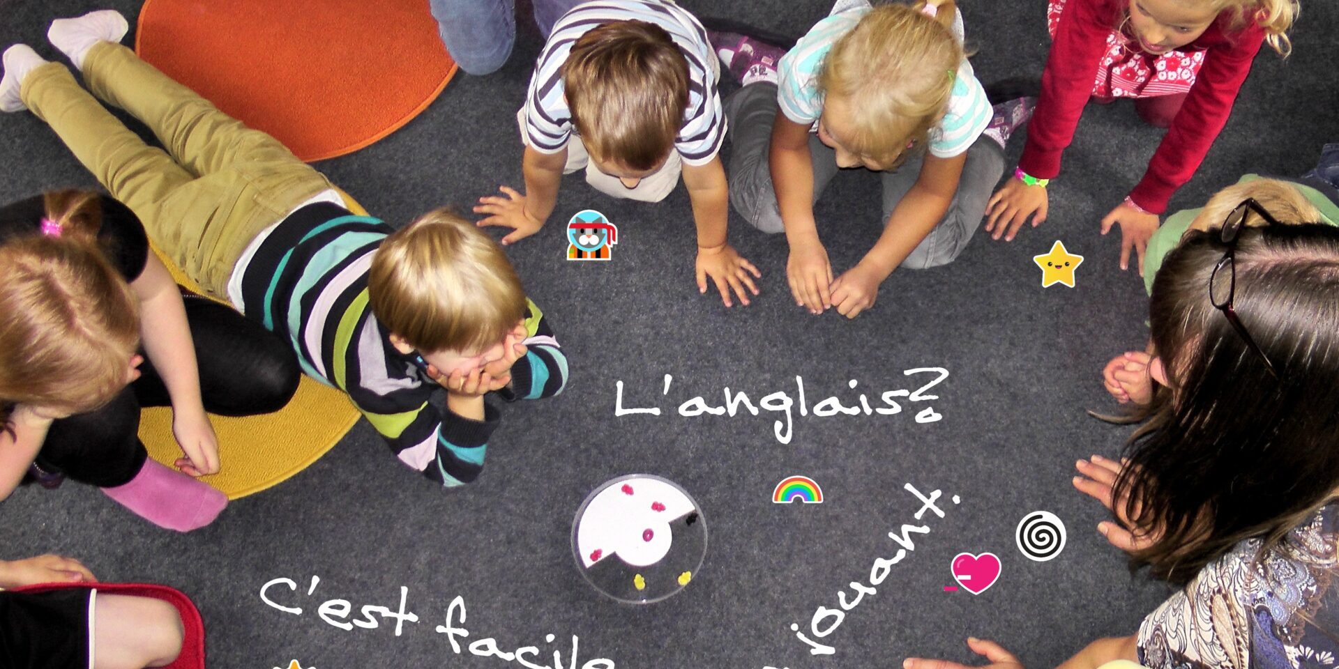 Kids playing on floor