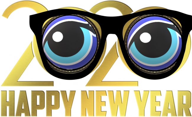 Happy New Year with eyes